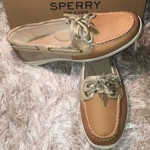 Sperry—“Firefish” Metallic Boat Shoes